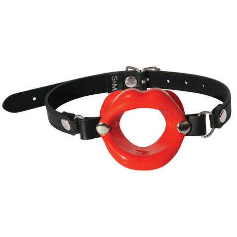 Sex & Mischief Silicone Lips Mouth Gag - Adjustable 63.5 cm Strap Gags