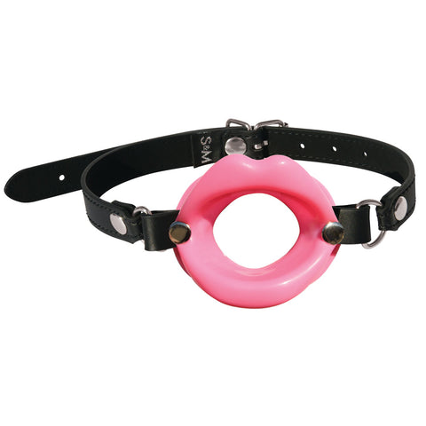 Sex & Mischief Silicone Lips Mouth Gag - 63.5 cm Strap Gags