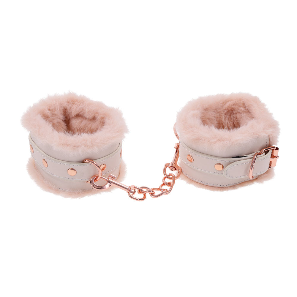 Sex and Mischief Peaches and Cream Fur Handcuffs > Bondage Gear > Restraints