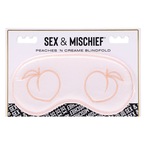 Sex and Mischief Peaches and Cream Blindfold Peach Eyemask Blindfold