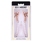 Sex and Mischief Peaches n CreaMe Pearl Nipple Clamps > Sex Toys > Nipple Clips