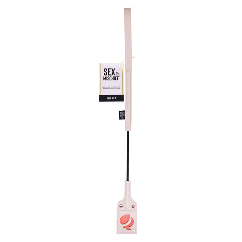 Sex and Mischief Peaches n CreaMe Impressions Crop Adult Sex Toy White Whips & Paddles