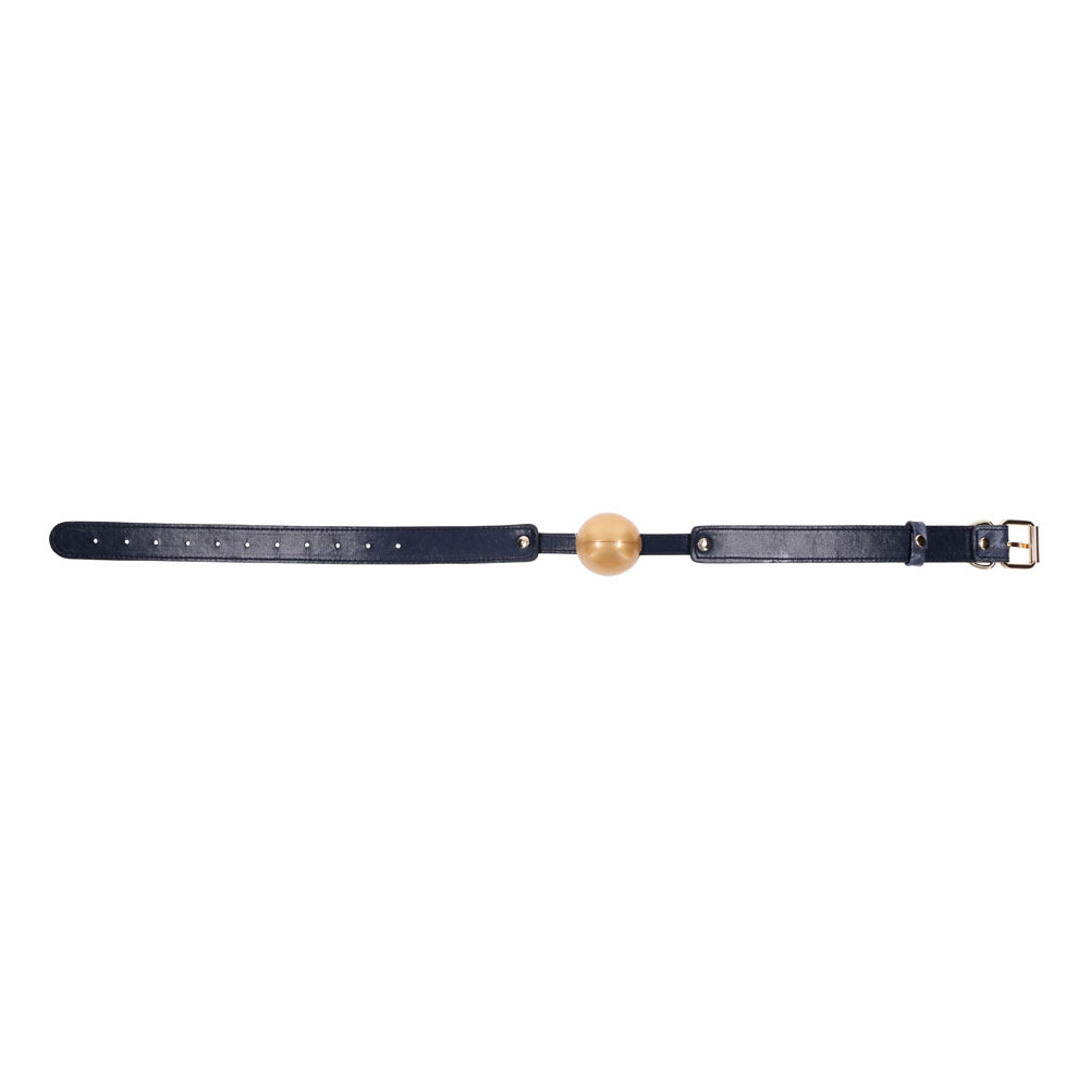 Sportsheets Cougar Ball Gag (Blue and Gold) – Luxury Ball Gag > Bondage Gear > Gags and Bits