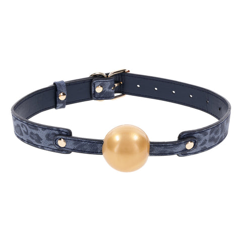 Sportsheets Cougar Ball Gag (Blue and Gold) – Luxury Ball Gag > Bondage Gear > Gags and Bits