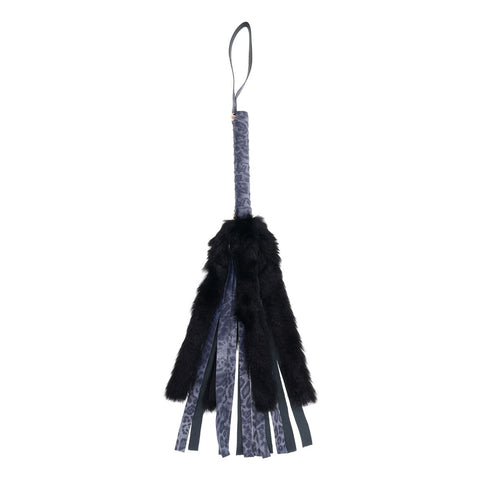 Sex & Mischief Cougar (Navy/Black) – Luxury Faux Fur Flogger Whip > Bondage Gear > Whips & Floggers