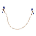 Sex & Mischief Cougar Chained Nipple Clamps (Gold) – Adjustable Tension Nipple Clamps Gold > Sex Toys > Nipple Clamps