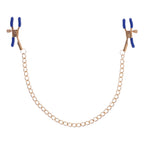 Sex & Mischief Cougar Chained Nipple Clamps (Gold) – Adjustable Tension Nipple Clamps > Sex Toys > Nipple Clamps