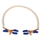 Sex & Mischief Cougar Chained Nipple Clamps (Gold) – Adjustable Tension Nipple Clamps > Sex Toys > Nipple Clamps