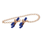 Sex & Mischief Cougar Chained Nipple Clamps (Gold) – Adjustable Tension Nipple Clamps > Sex Toys > Nipple Clamps