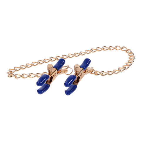 Sex & Mischief Cougar Chained Nipple Clamps 42 cm Gold Design Nipple Clamps