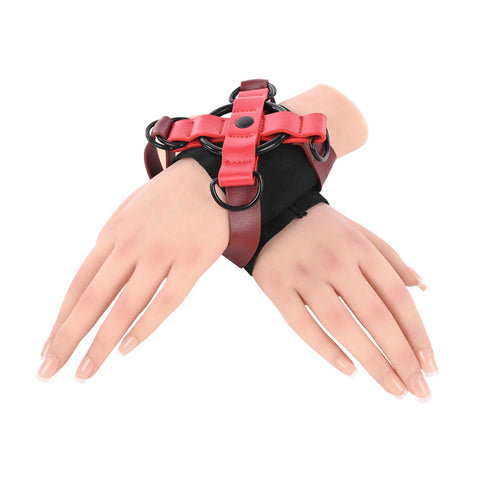 S&M Exs & Ohs Cross Cuffs (Black) – Restraints > Bondage Gear > Restraints
