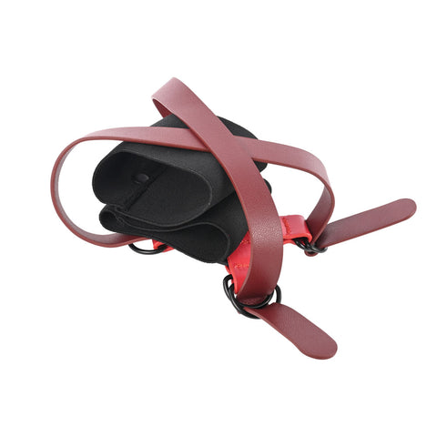 S&M Exs & Ohs Cross Cuffs - /Black Restraints > Bondage Gear > Restraints