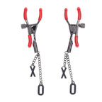 S&M Exs and Ohs Nipple Clamps Tipped Metal Nipple Clamps Set of 2 > Sex Toys > Nipple Clamps