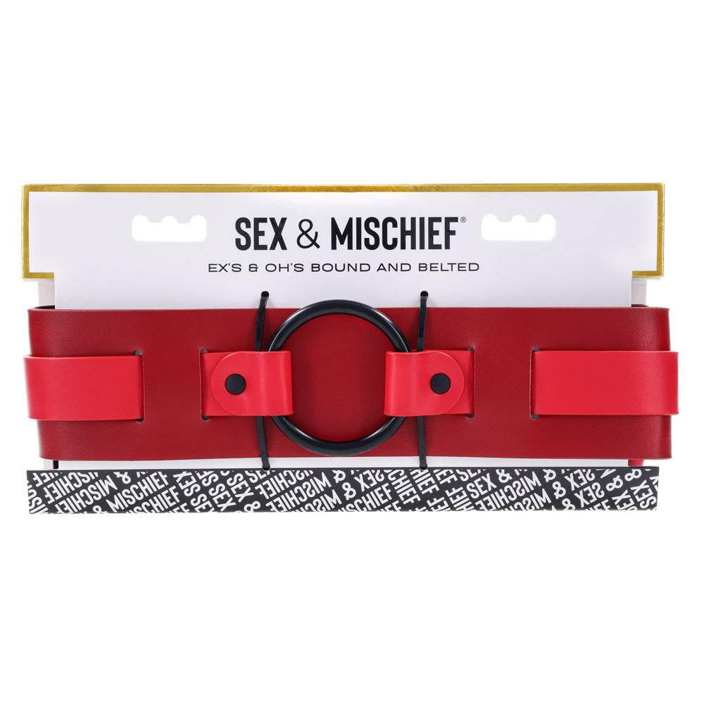 S&M Exs & Ohs Bound and Belted Adjustable Belt 31-42.5 Inches Rope