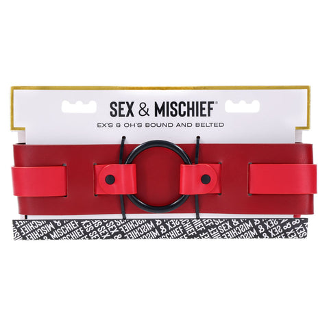 S&M Exs & Ohs Bound and Belted Adjustable Belt 31-42.5 Inches Rope