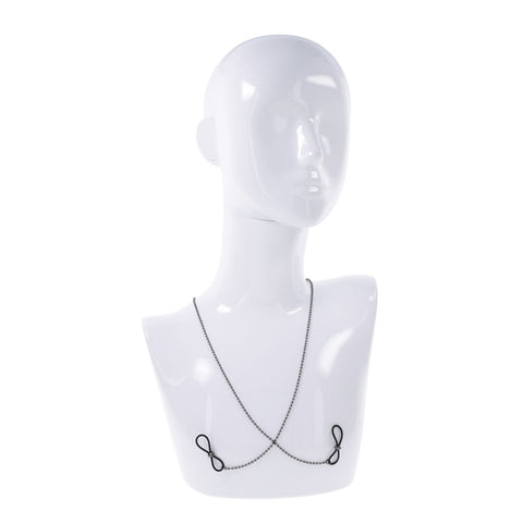 S&M Exs & Ohs Body Jewelry Nipple Ties Metal Chain Adjustable > Sex Toys > Nipple Clips