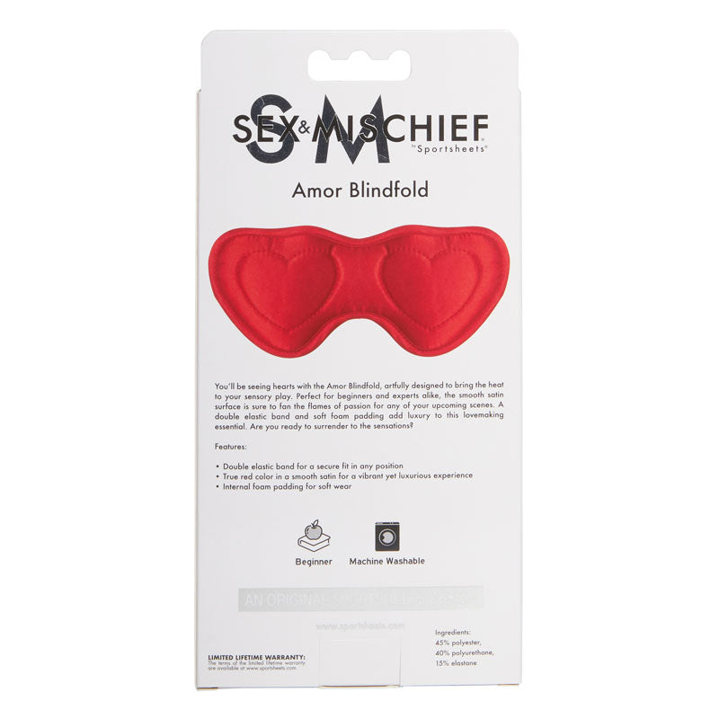 Sex & Mischief Amor – Padded Satin Blindfold Sensory Accessory > Bondage Gear > Blindfolds