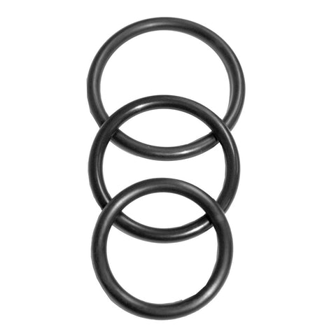 Sex and Mischief Nitrile Cock Ring Set 3 Pack for Enhanced Pleasure COCK RING Set