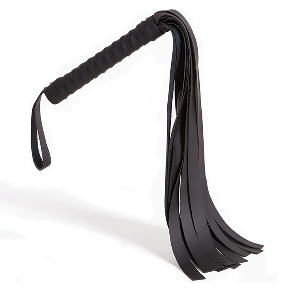 Sex and Mischief Faux Leather Flogger for Sensation Play 24 Inches Whips & Paddles