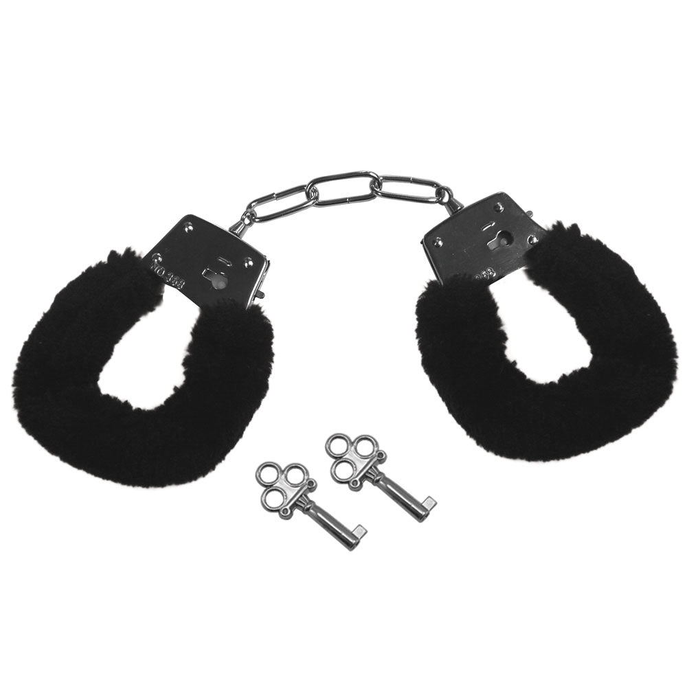 Sex & Mischief Furry Handcuffs – Soft Faux Fur Lined Adjustable Handcuff Restraints > Bondage Gear > Handcuffs