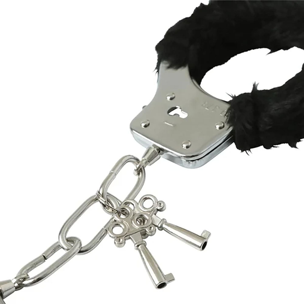 Sex & Mischief Furry Handcuffs – Soft Faux Fur Lined Adjustable Handcuff Restraints > Bondage Gear > Handcuffs