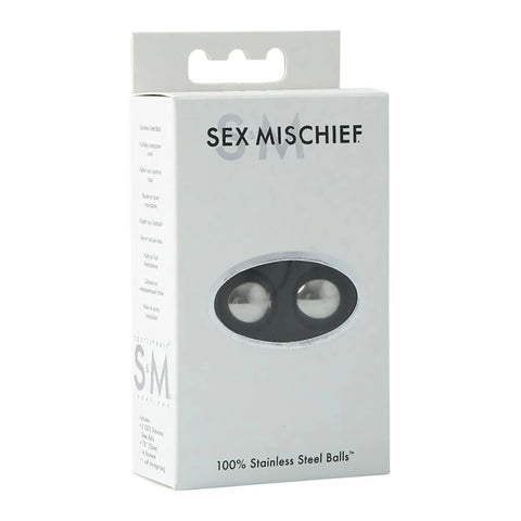 Sex & Mischief 100% Stainless Steel Balls 1.5 Inch Ben Wa Balls Kegel & Pelvic Exercisers