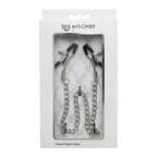 Sex and Mischief Chained Nipple Clamps – Adjustable Rubber-Tipped Nipple Clamps > Sex Toys > Nipple Clamps