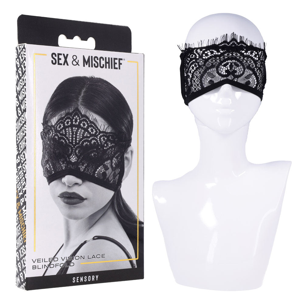 Sportsheets S&M Veiled Vision Lace Blindfold