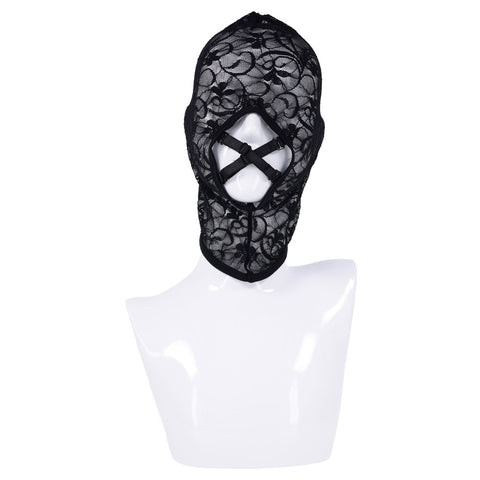 Lace Hush Hood Sheer Erotic Mask for Adult Intimate Play > Bondage Gear > Masks