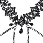 Lace Collar Choker with Adjustable Nipple Ties > Clothes > Body Jewellery (Non Piercing)