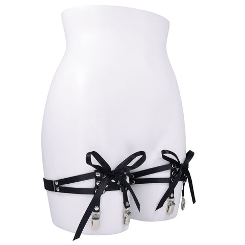 Laced Up Adjustable Garters for Thighs 18 to 26 Inches > Clothes > Hosiery