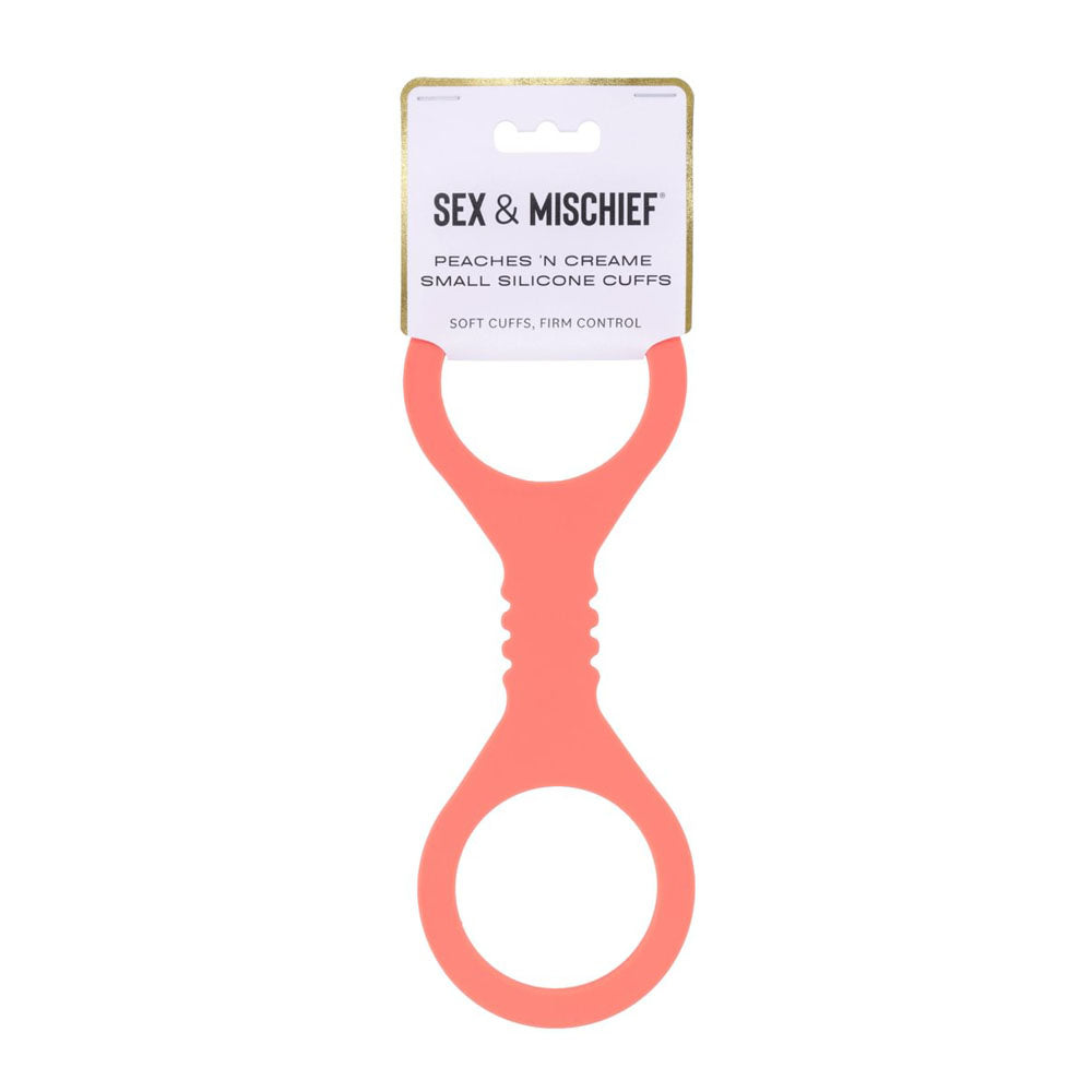 Peaches N Creame Silicone Cuffs (Orange) – Small Silicone Cuffs 9" Peach > Bondage Gear > Restraints
