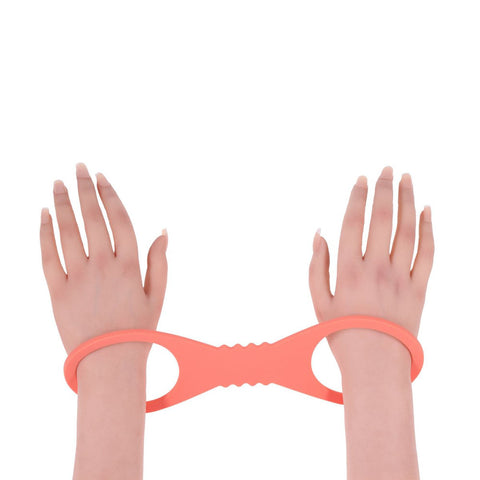 Peaches N Creame Silicone Cuffs (Orange) – Lightweight Restraints > Bondage Gear > Restraints