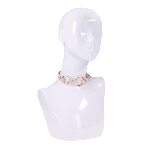 Peaches N Creame Ring Day Collar (Pink) – Luxury BDSM Collar > Bondage Gear > Collars & Leashes