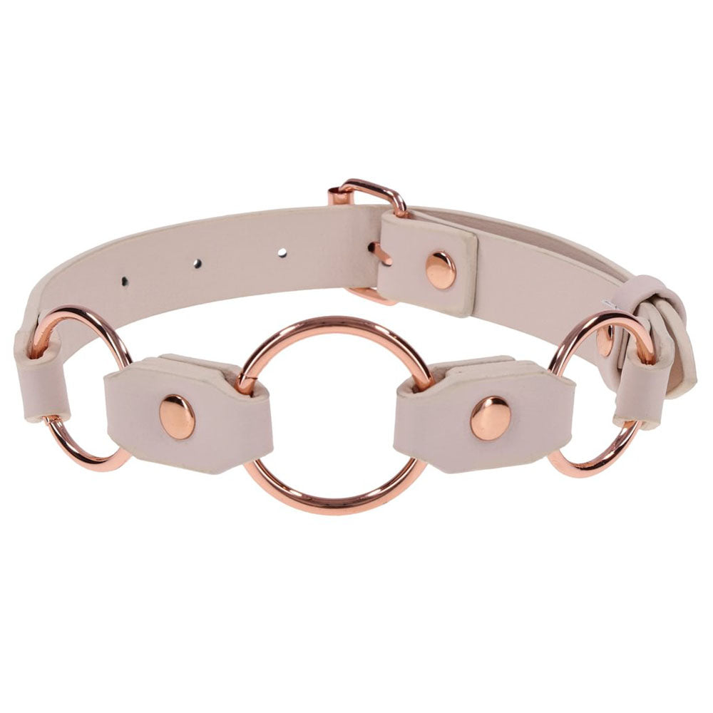 Peaches N Creame Ring Day Collar (Pink) – Luxury BDSM Collar > Bondage Gear > Collars & Leashes
