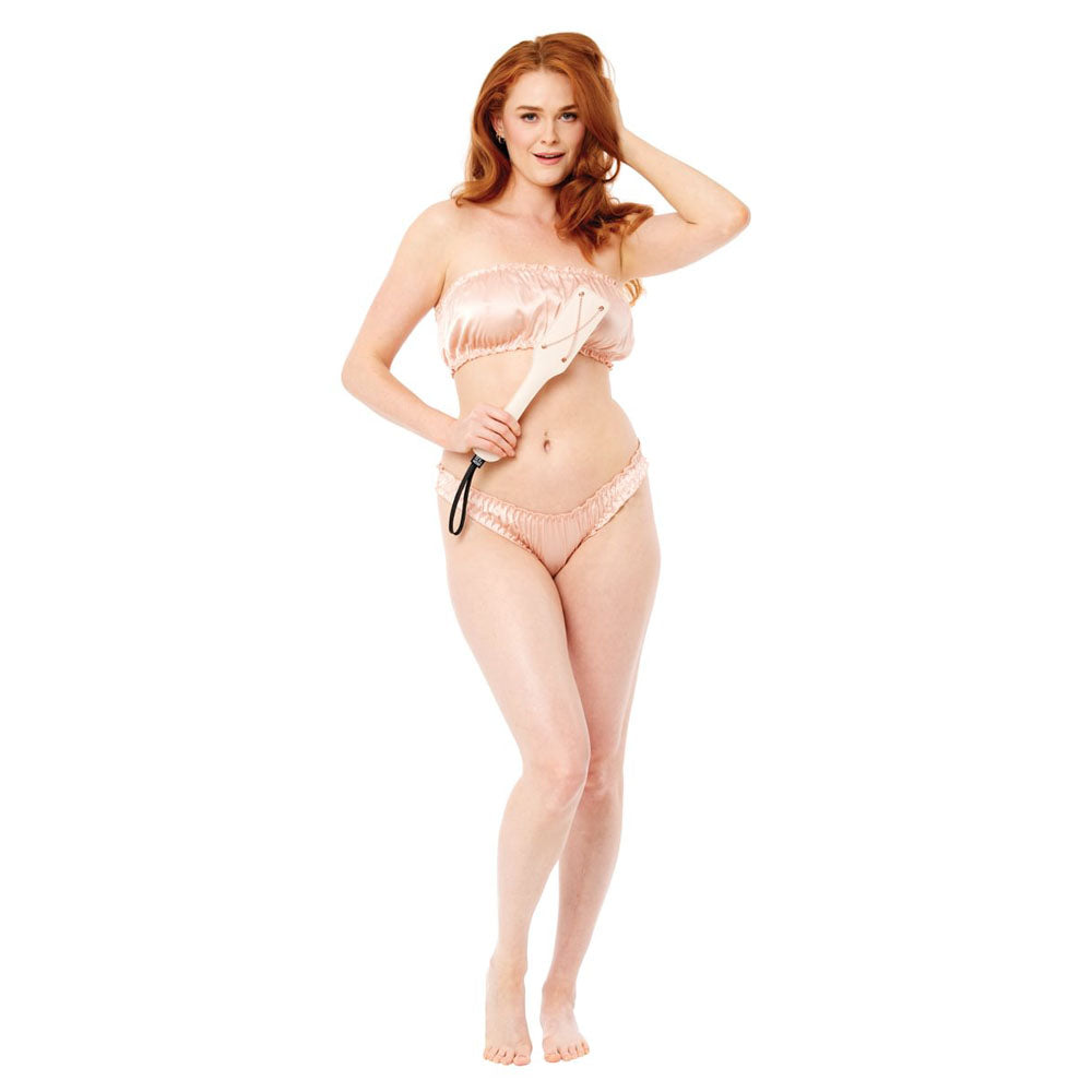 Sex & Mischief Peaches N CreaMe Chain Impressions (Peach) – Spanking Paddle > Bondage Gear > Paddles