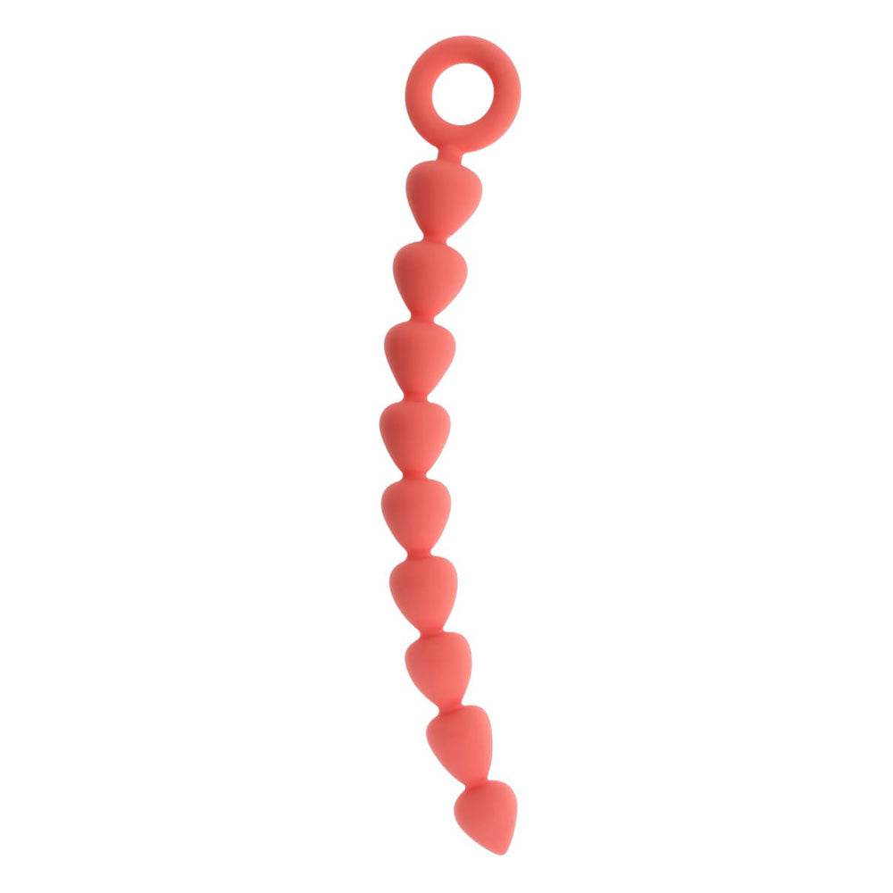 Peaches N Creame (Peach) – Silicone Ergonomic Anal Beads > Anal Range > Anal Beads