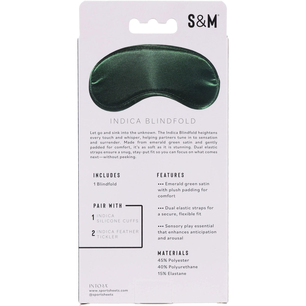 Indica Emerald Green – Satin Blindfold > Bondage Gear > Blindfolds