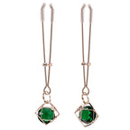 Indica Crystal Nipple Clips (Green) – Adjustable Tension Nipple Clips > Sex Toys > Nipple Clips
