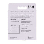 Indica Crystal Nipple Clips (Green) – Adjustable Tension Nipple Clips > Sex Toys > Nipple Clips