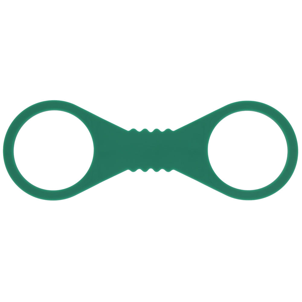 Sex & Mischief Indica Large Silicone Cuffs (Green) – Lightweight Flexible Large Restraints Secondary image