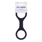 Sex & Mischief Shadow Small Silicone Cuffs – Small Restraints Black > Bondage Gear > Restraints