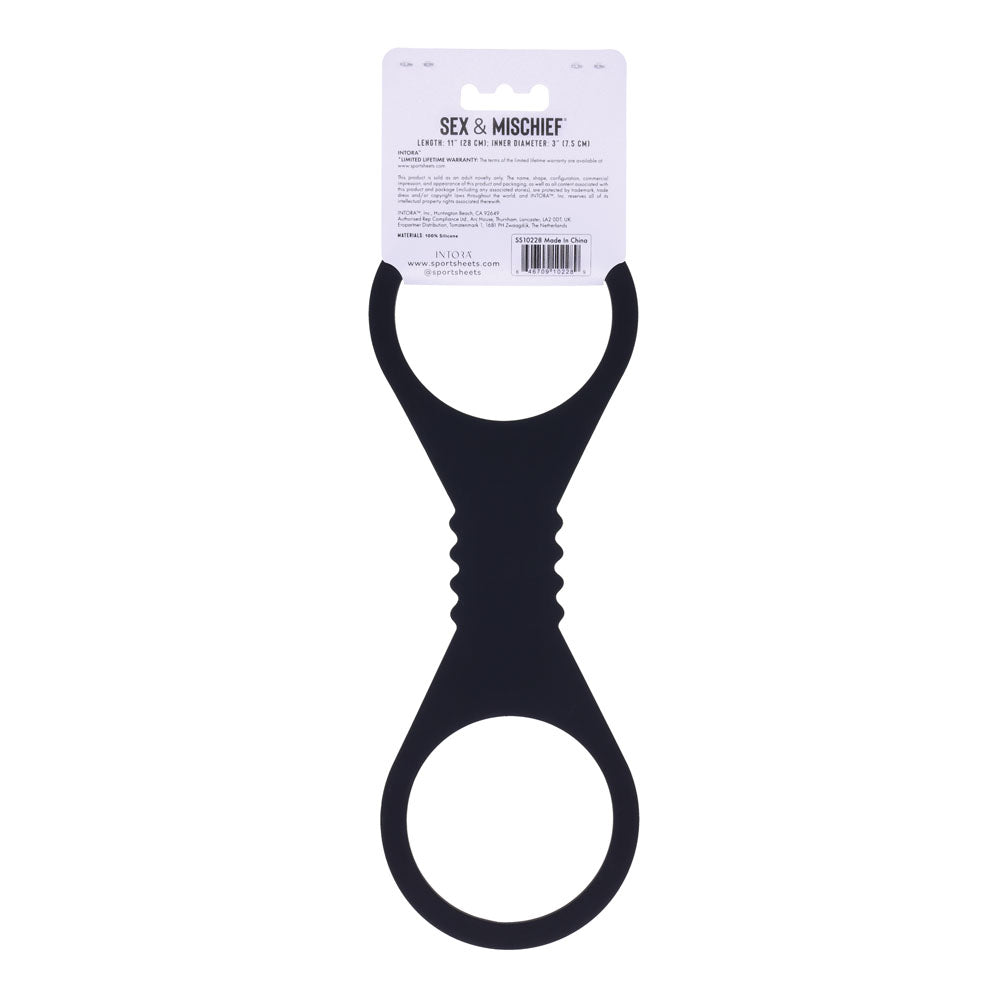 Sex & Mischief Shadow Large Silicone Cuffs – Large Comfortable Silicone Restraints > Bondage Gear > Restraints