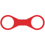 Sex & Mischief Amor Large Silicone Cuffs (Red) – Large Flexible Silicone Restraints > Bondage Gear > Restraints