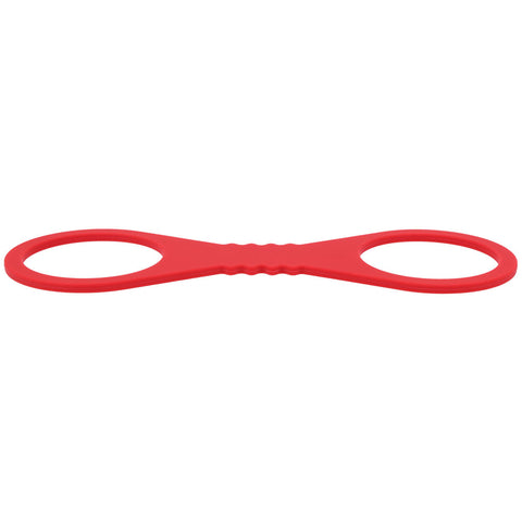 Sex & Mischief Amor Large Silicone Cuffs (Red) – Large Flexible Silicone Restraints > Bondage Gear > Restraints