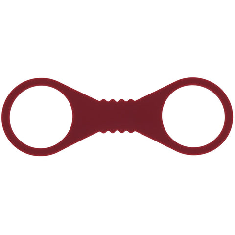 Sex & Mischief Enchanted Large Silicone Cuffs (Burgundy) – Large Silicone Restraints > Bondage Gear > Restraints