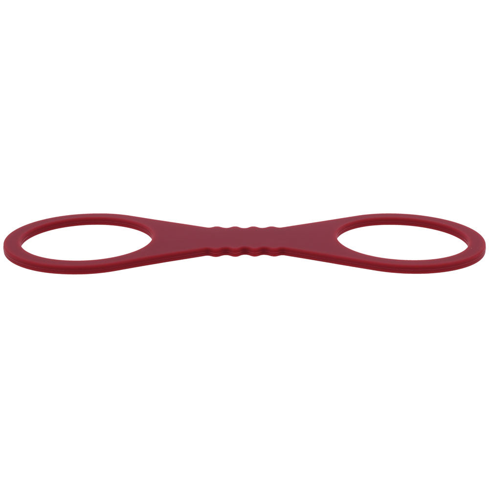 Sex & Mischief Enchanted Large Silicone Cuffs (Burgundy) – Large Silicone Restraints > Bondage Gear > Restraints