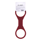Sex & Mischief Enchanted Large Silicone Cuffs (Burgundy) – Large Silicone Restraints > Bondage Gear > Restraints