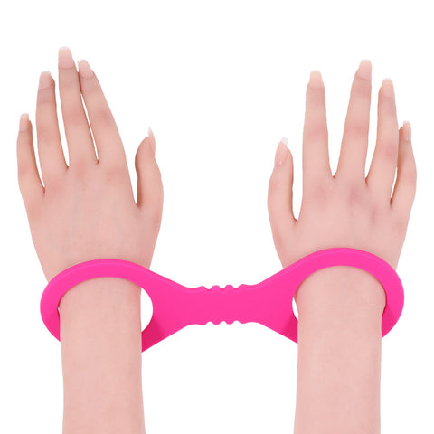 Sex & Mischief Small Hot Pink Silicone Cuffs – Small Restraints > Bondage Gear > Restraints