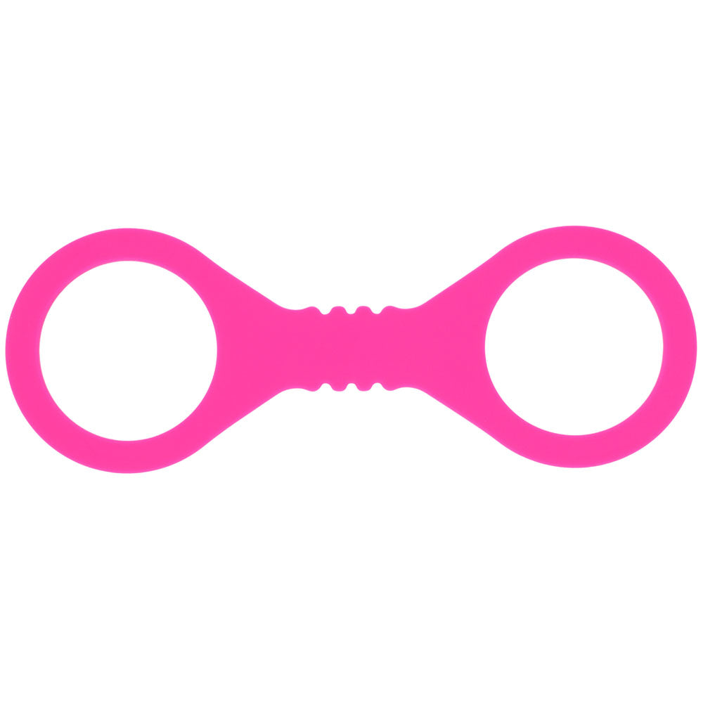 Sex & Mischief Small Hot Pink Silicone Cuffs – Small Restraints > Bondage Gear > Restraints Main image